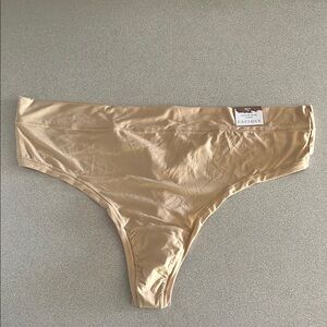 Plus size tan Cacique comfort thong